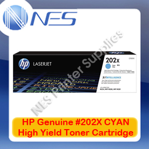 HP Genuine #202X CYAN High Yield Toner Cartridge for M254dw/M254nw/M280nw [CF501X]